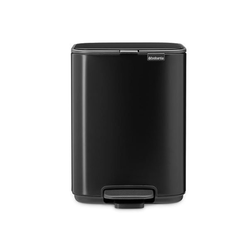 פח לשירותים BO פדל 12 ליטר, שחור מט Brabantia